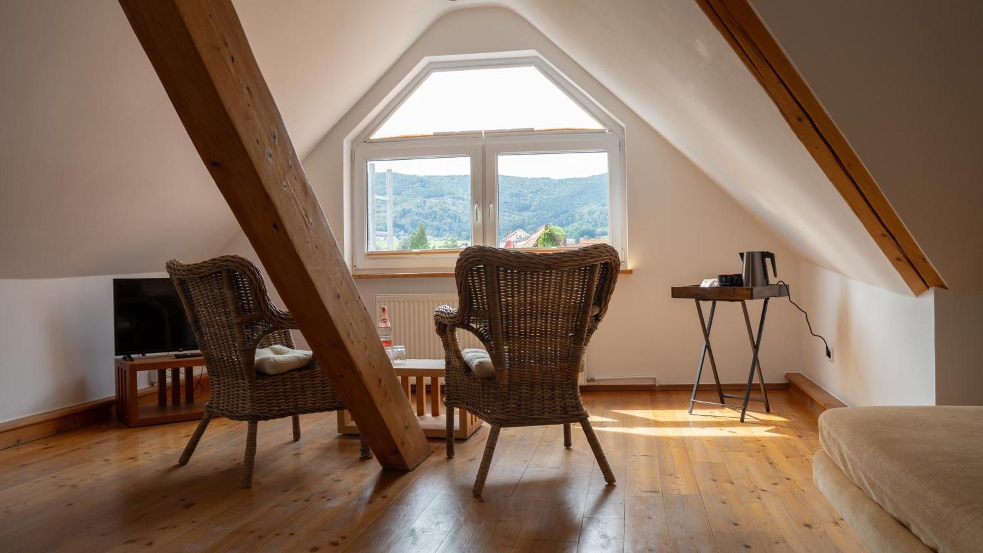 Deluxe Doppelzimmer mit Blick auf das Schloss